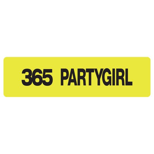 365 partygirl (bumper sticker)