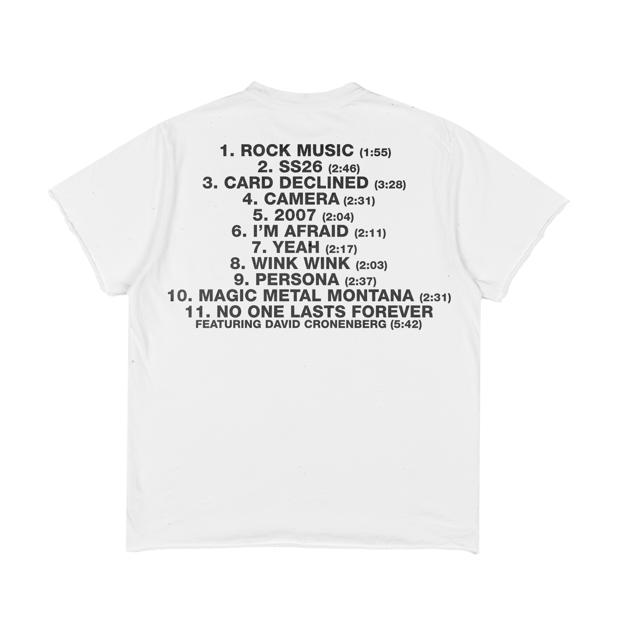 Oblivion Is Freedom Tracklist Tee